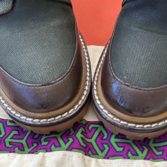 Tory Burch Miller Lug Sole Heel Lace Up Boot - Picture 6 of 10